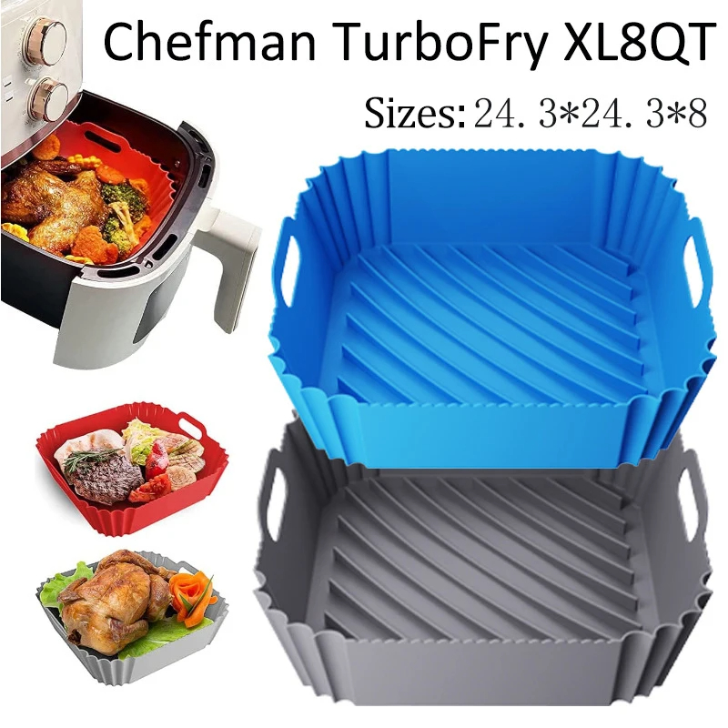 Air Fryer Silicone Pot Liner - Penggorengan udara besar keranjang silikon panci
