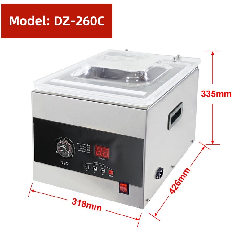 Food Vacuum Sealer Machine - Mesin Penyegel Vakum Meja Komersial Digital