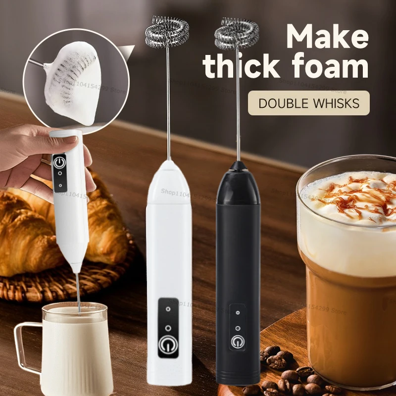 Electric Milk Frother Handheld - Pengaduk Susu Nirkabel Blender Genggam Elektrik