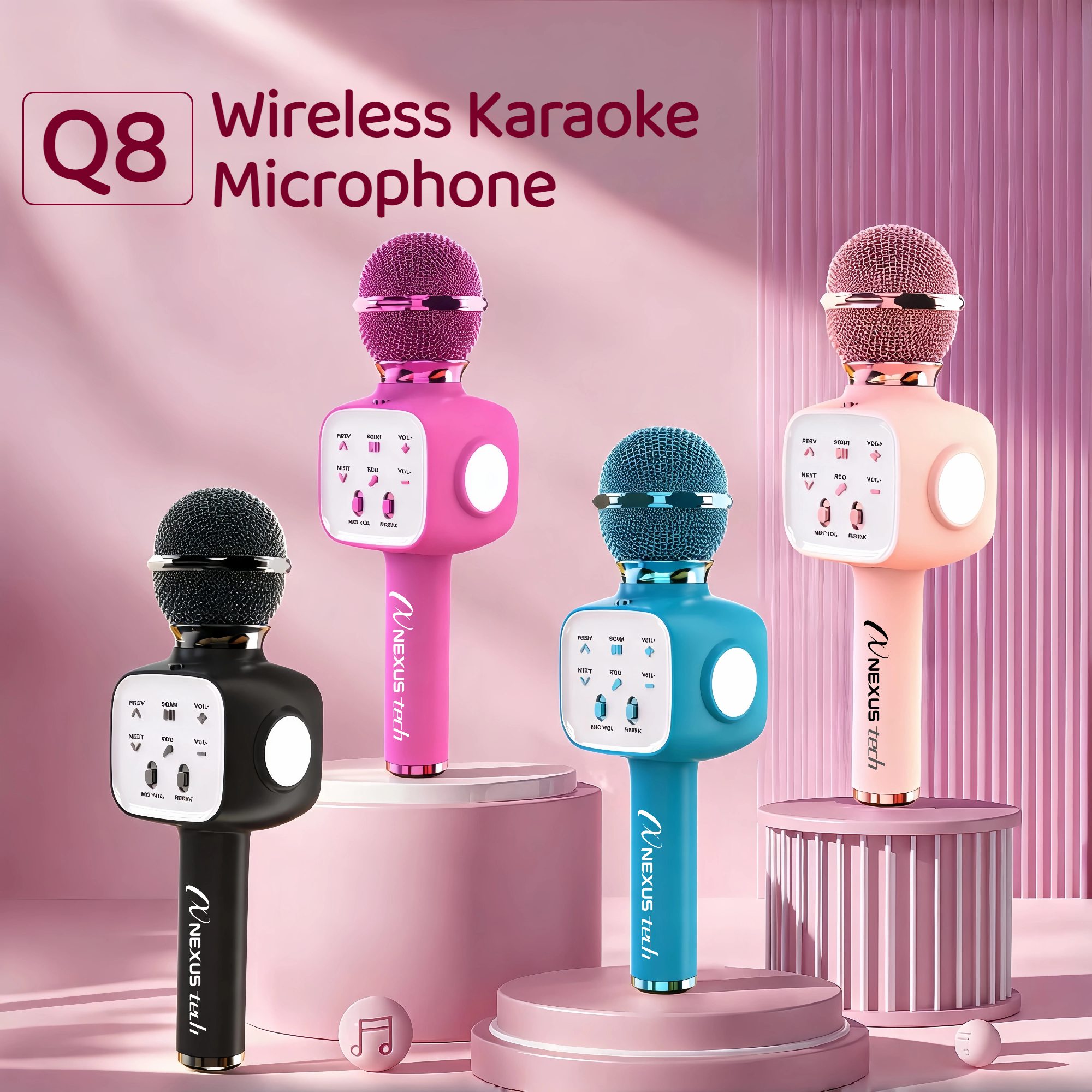 Home Appliances - Mikrofon Karaoke Bluetooth 5.2 Nirkabel 5