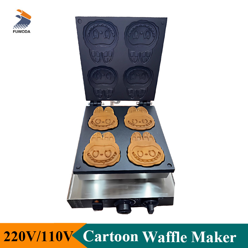 Mini Waffle Maker Machine - Mesin Pembuat Waffle Bentuk Kartun Profesional