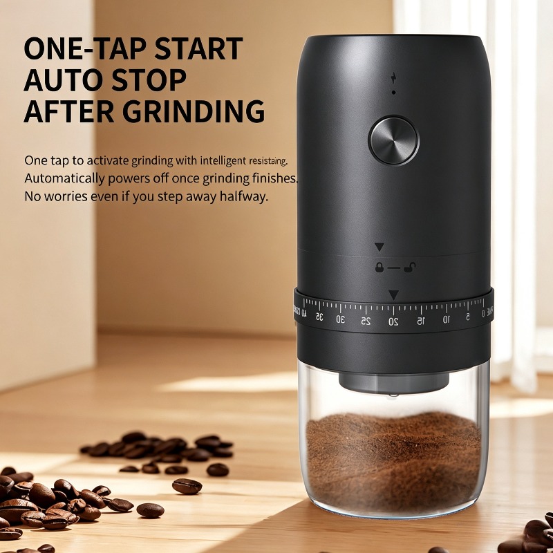 Coffee Bean Grinder Electric - Penggiling Biji Kopi Elektrik USB Portabel