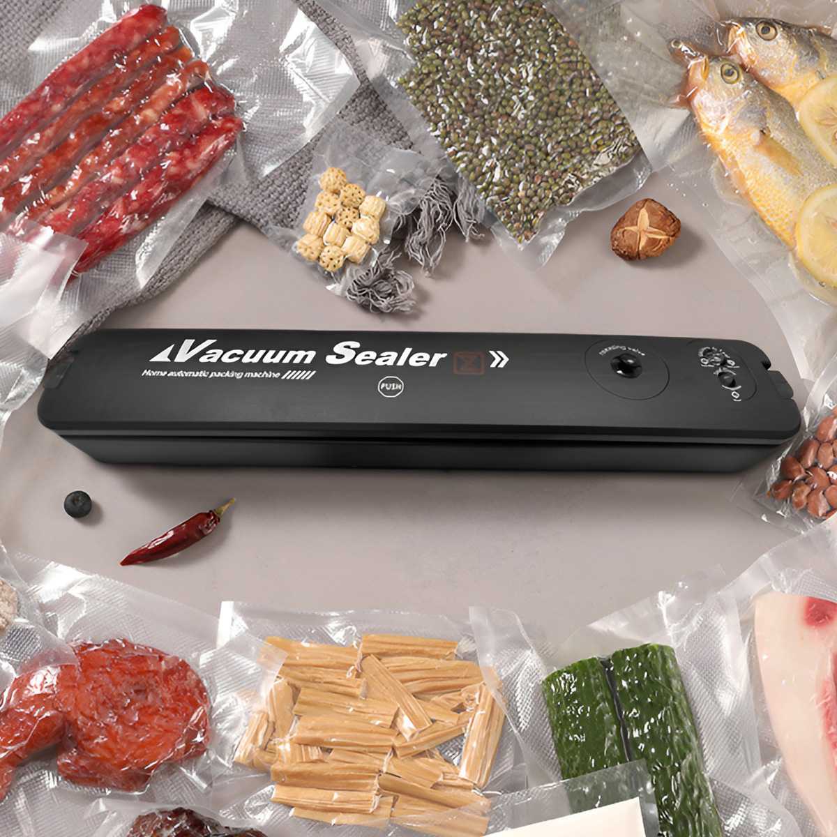 Food Vacuum Sealer Machine - Mesin Pengemas Vakum Makanan 220V dengan
