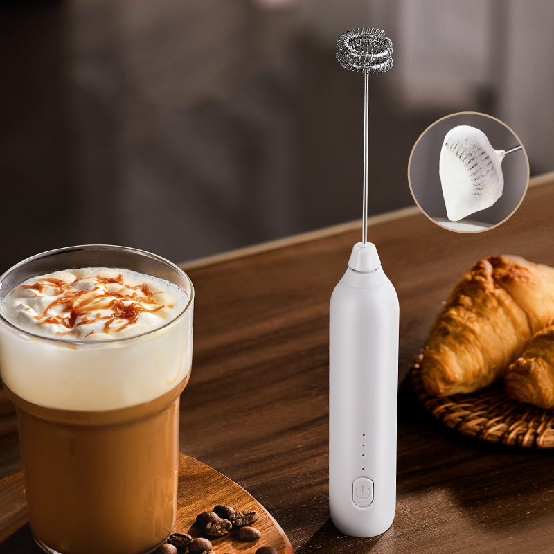 Electric Milk Frother Handheld - Alat Pengocok Susu Kopi Elektrik, Pengocok