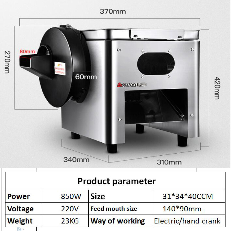 Penjualan Langsung Pabrik Mesi - Automatic Meat Slicer Home ulasan dan harga