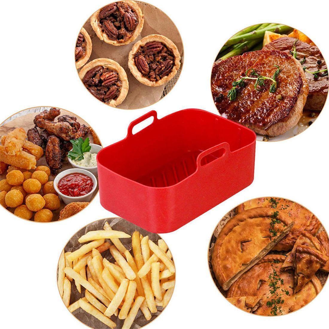 Aksesori AirFryer Air Fryer ke - Air Fryer Silicone Pot Liner ulasan dan harga