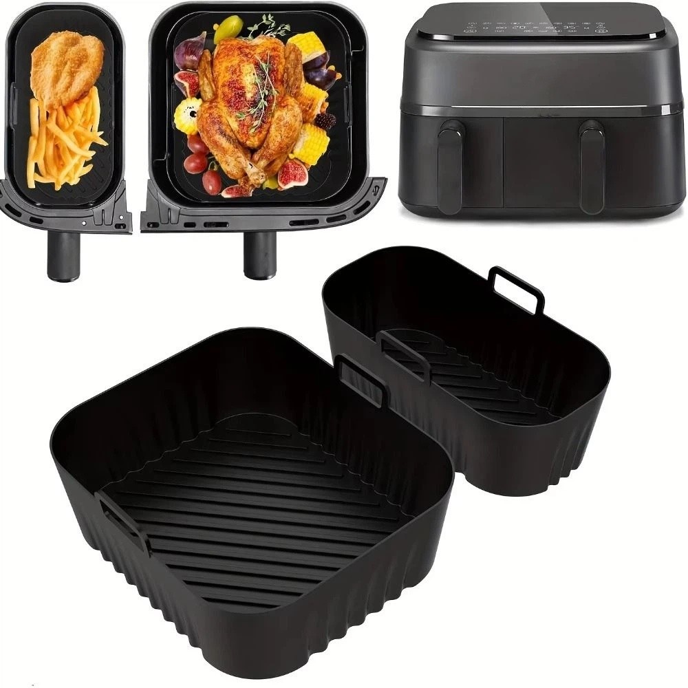 Cetakan Silikon Persegi Panjan - Air Fryer Silicone Pot Liner ulasan dan harga
