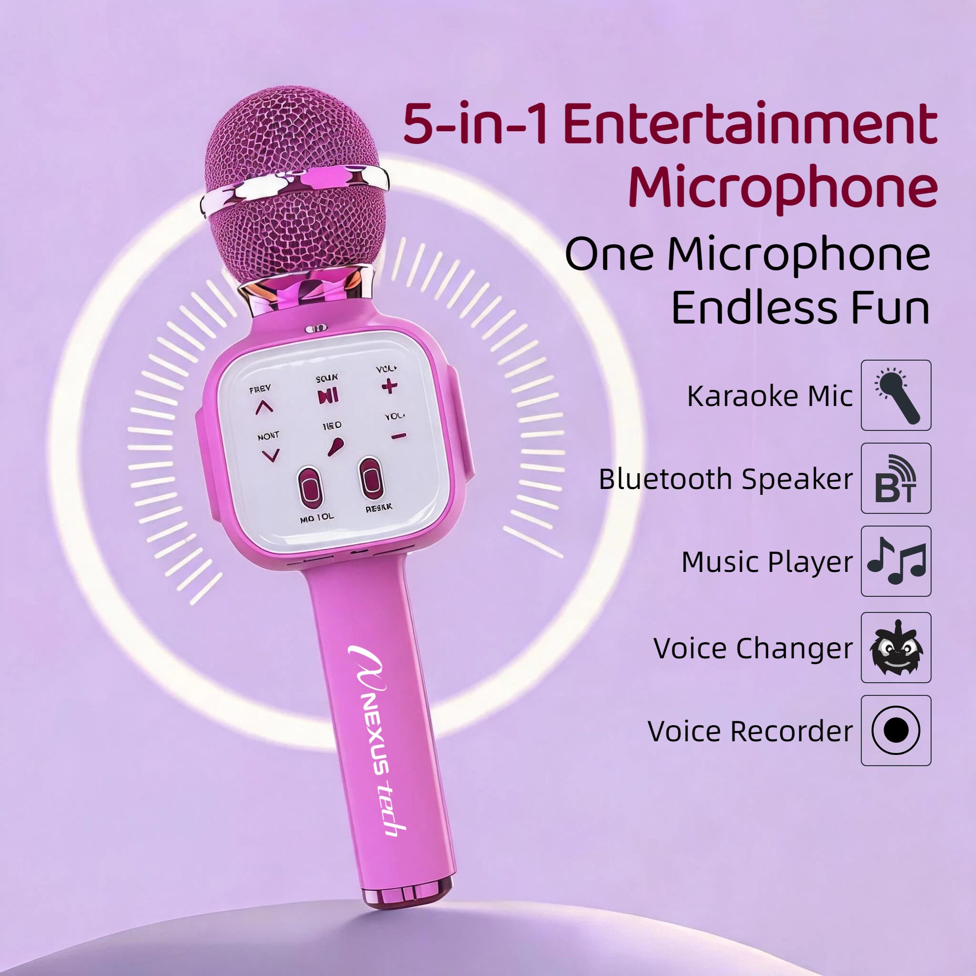 Mikrofon Karaoke Bluetooth 5.2 - Home Appliances ulasan dan harga