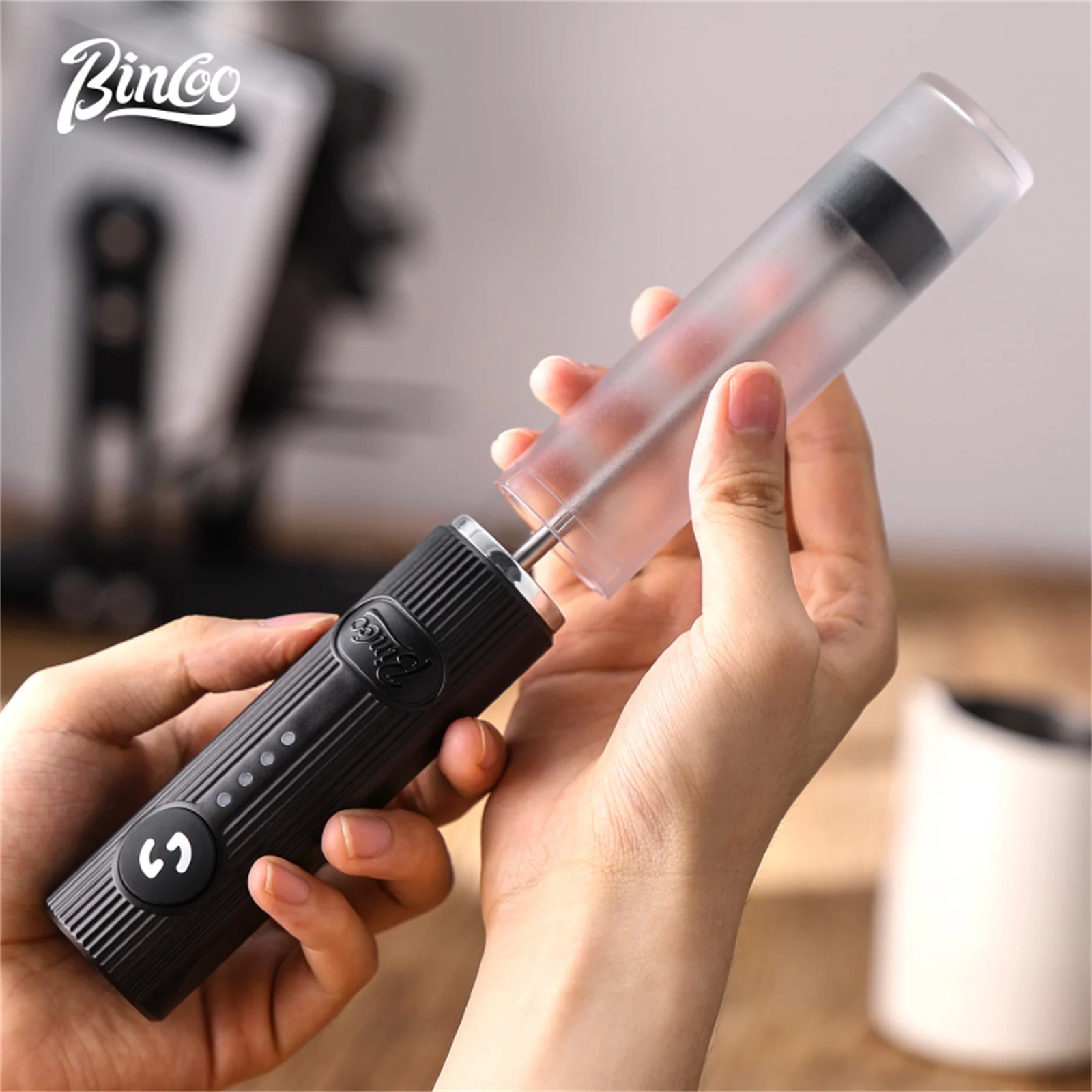 Bincoo Baru Susu Foamer Kopi K - Electric Milk Frother Handheld ulasan dan harga