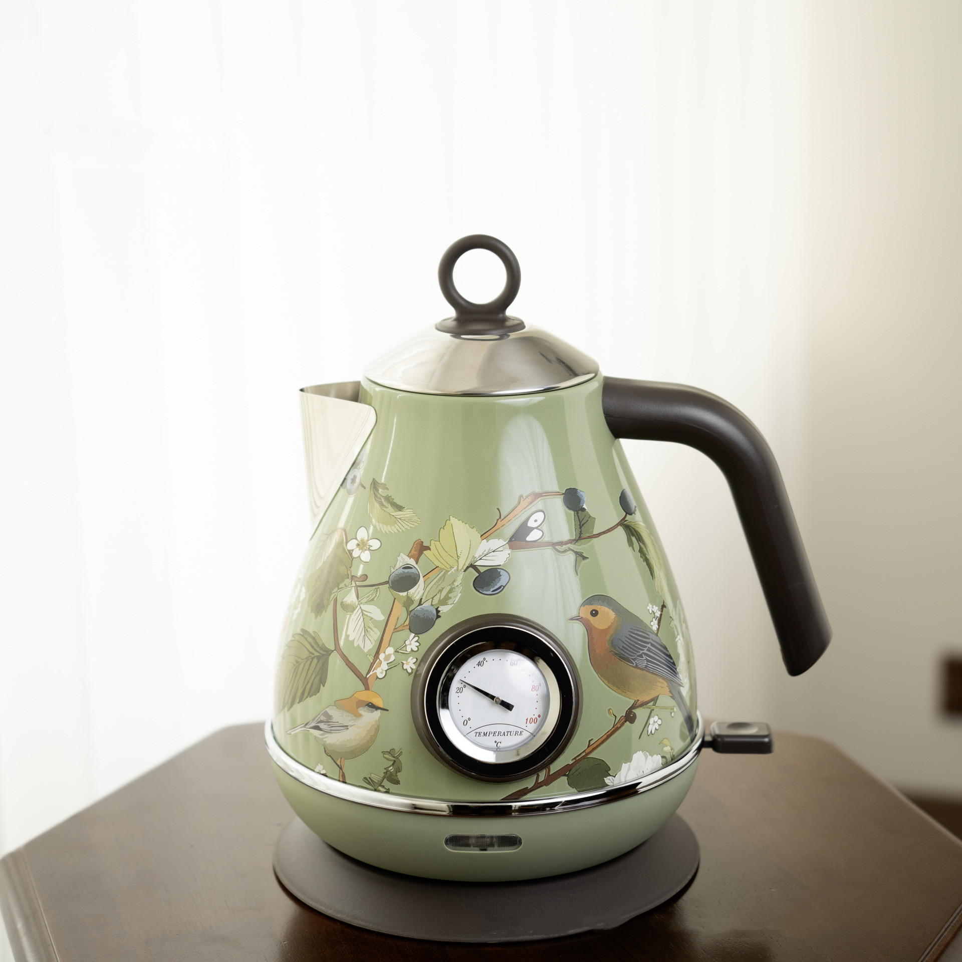 Ketel Listrik Retro Pink Flora - Electric Kettle Temperature Control ulasan dan harga