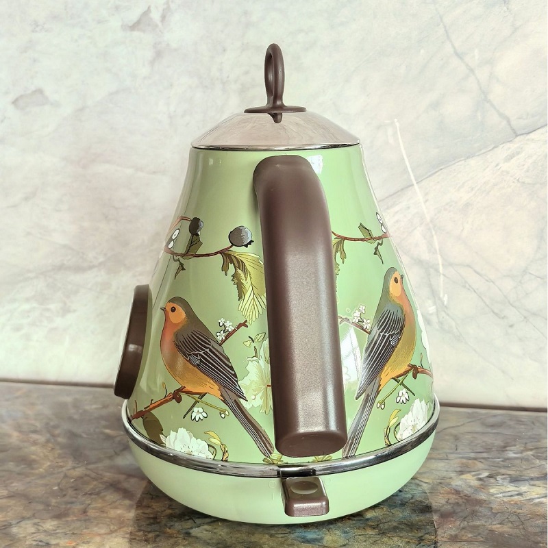 Ketel Listrik Retro Pink Flora - Electric Kettle Temperature Control ulasan dan harga